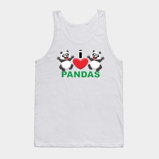 I Heart Pandas Tank Top